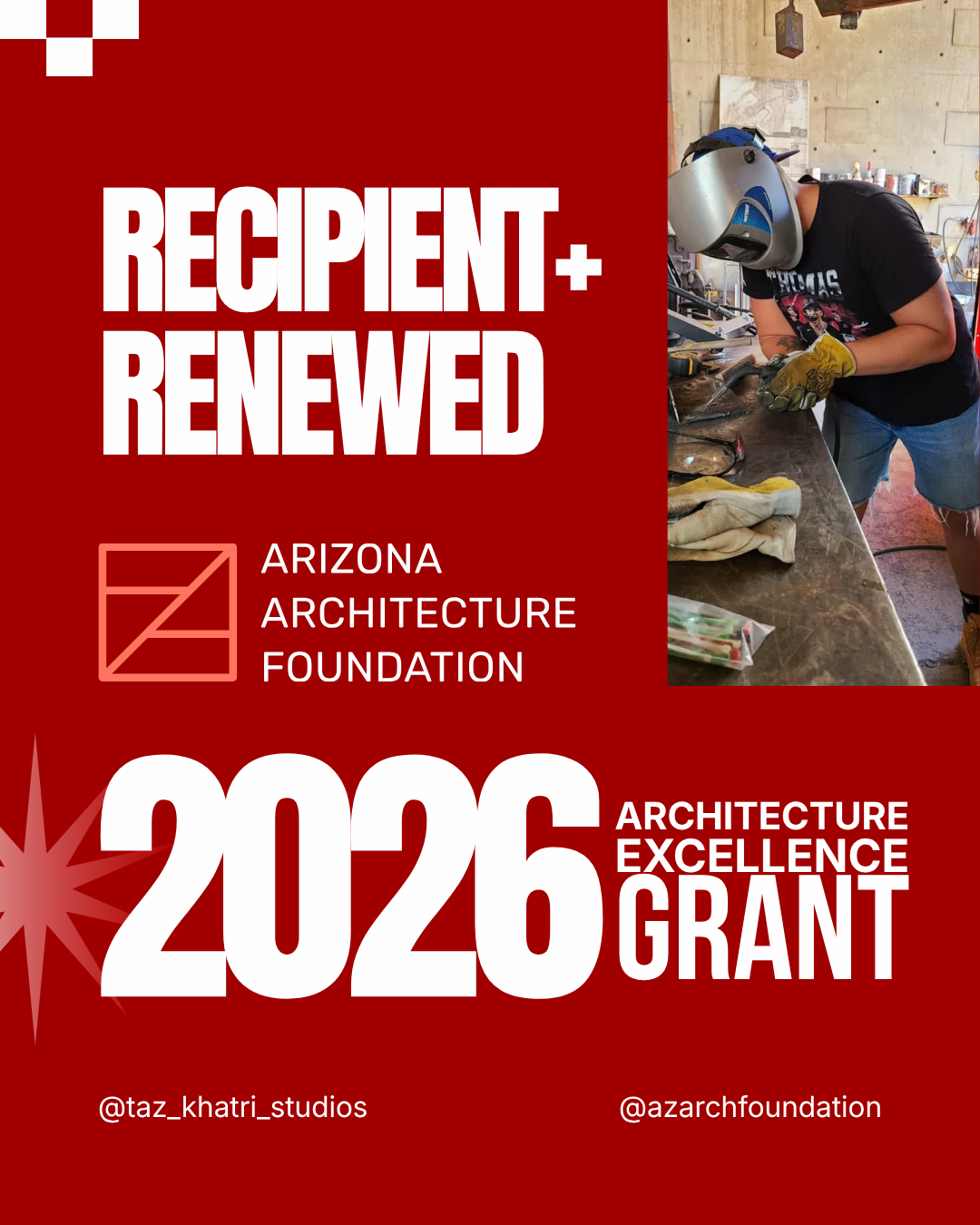 Taz Studios AAF Recipient Post