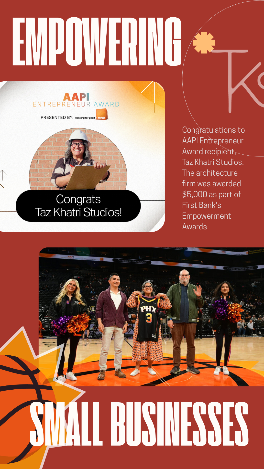 Taz Studios - AAPI Award Recipient Post