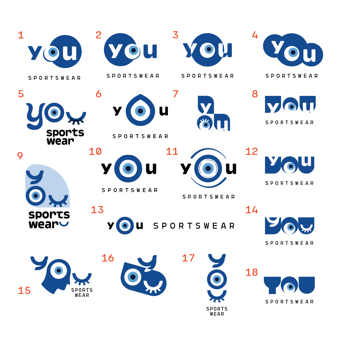 You Sportswear Logo brainstorm